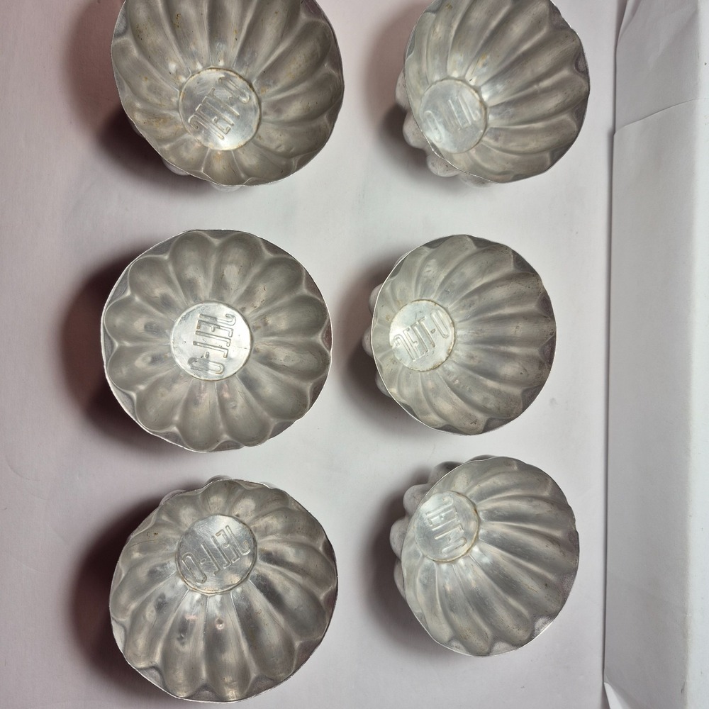 29 Pieces Vintage Aluminum Gelatin Bundt Jello Custard Ring Round Mini Molds - Picture 9 of 10